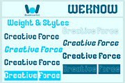 Creative Force font, a Font by weknow (Thumbnail 7 of 8)