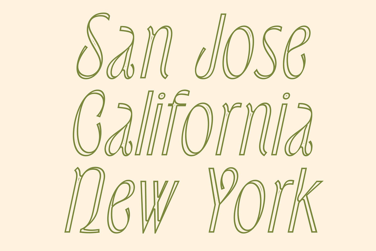 CS Delaney Stippled, a Sans Serif Font by Craft Supply Co. (Photo 5 of 8)