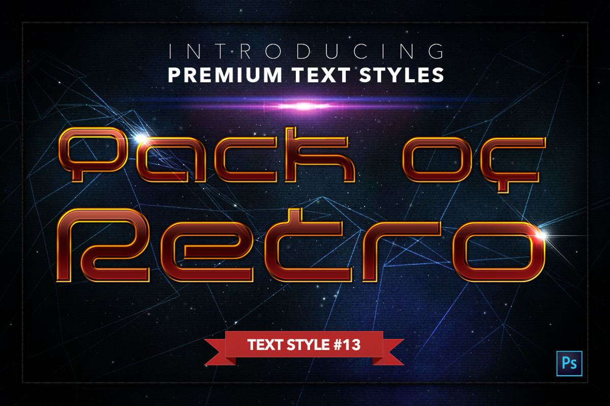 Retro #2 - 17 Text Styles, a Layer Style Add-On by Jonas Stensgaard (Photo 14 of 20)