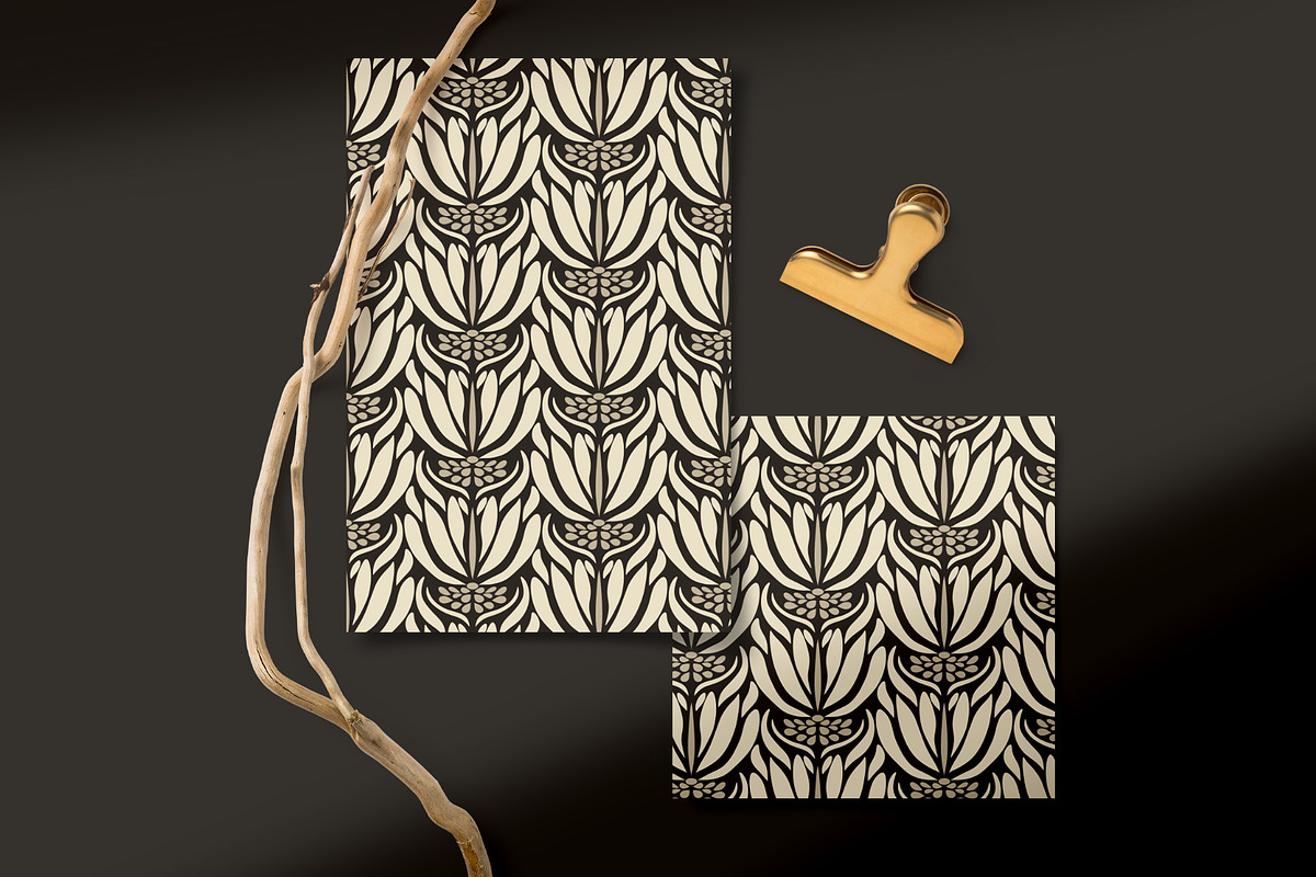 Coffee Colors Pattern, a Wallpaper Graphic by Bloomart Studio (Photo 4 of 6)