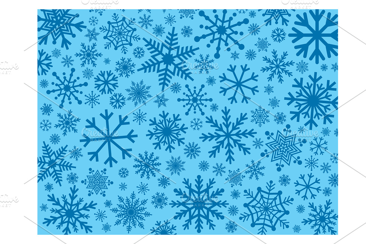 Snowflakes Background, a Pattern Graphic by beguima (Photo 6 of 6)