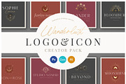 WANDERLUST Logo & Icon Pack, a Branding & Logo Template by Marigold Studios (Thumbnail 1 of 12)