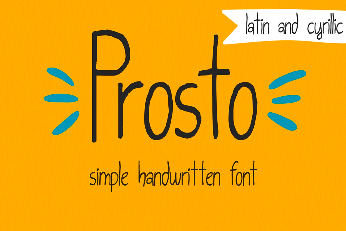 Prosto (Latin+Cyrillic)-simple font