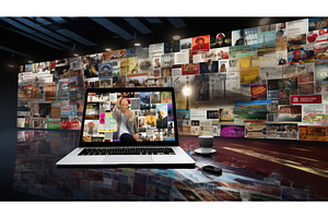 web digital internet background ai, a Technology Photo by pikepicture