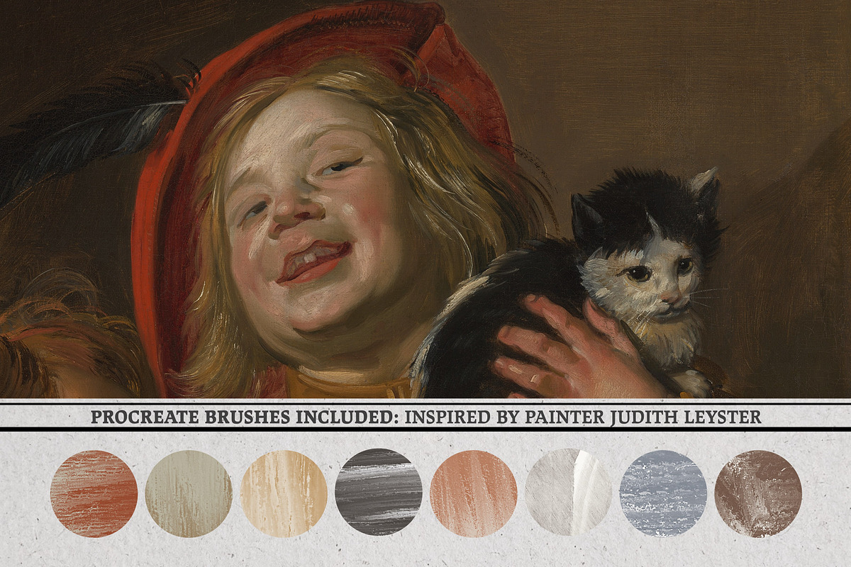 Judith Leyster Procreate Kit, a Brush Add-On by Digi Life (Photo 4 of 9)