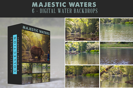 Majestic waters - 6 Digital Backdrop