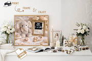 Neutral Baby Announcement Template, a Social Media Template by Digiteve (Thumbnail 4 of 6)