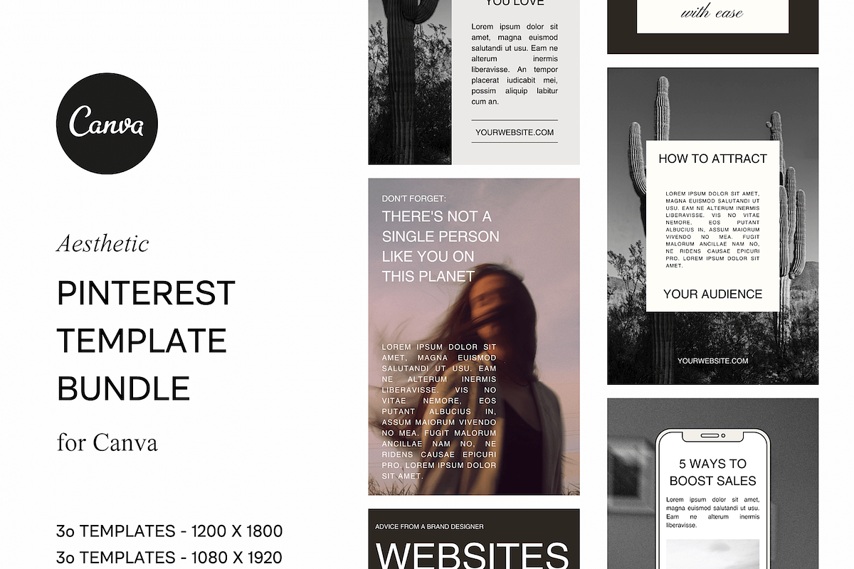 Idea Pin Pinterest Templates, a Social Media Template by Brand & Bloom (Photo 1 of 9)