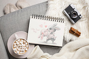 Cute Bunny in Love, an Animal Illustration by MarinadeArt (Thumbnail 4 of 7)