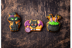 Halloween cookies in shape of cat, a Food & Drink Photo by Yulia Furman