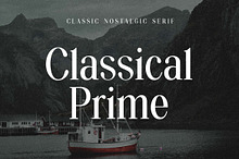 Classical Prime Nostalgic Serif Font