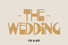 The Wedding - Elegant Font Types