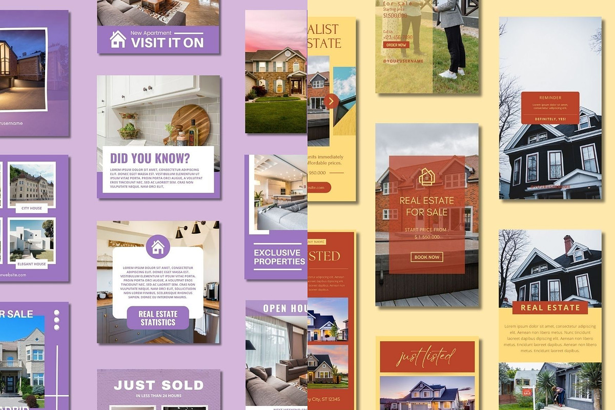 Real Estate Social Media Templates, a Templates & Theme by BoontenStudio (Photo 3 of 5)