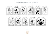 MAGICAL MUSHROOM LINE ART, an Object Illustration by Kate Art (Thumbnail 4 of 10)