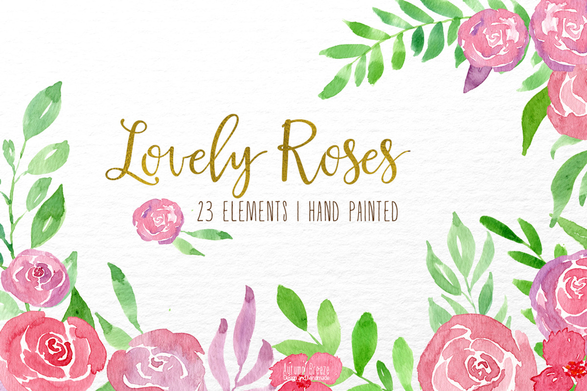 Watercolor,lovely roses, a Decorative Illustration by Autumn Breeze (Photo 1 of 5)
