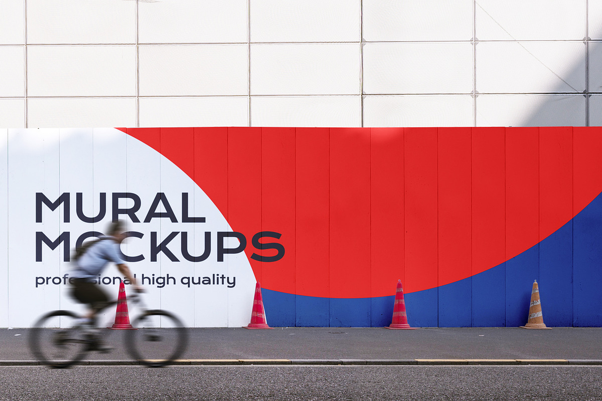 Street mural mockup bundle outdoor, an Advertising Mockup by FoundImages (Photo 7 of 42)