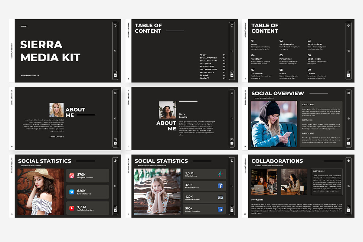 Media Kit Keynote Template, a Presentation Template by Gaize (Photo 6 of 10)