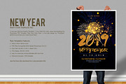 New Year Party Flyer, a Flyer Template by Flyer Arts (Thumbnail 1 of 5)