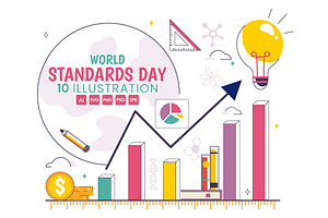 10 World Standards Day Illustration, a Finance Illustration by denayunebgt