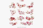 vintage roses elegant florals set, a Decorative Illustration by Patishop Art (Thumbnail 10 of 13)