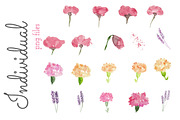 Watercolor Flower Clip Art - Flirty, an Illustration by Prettiful Designs (Thumbnail 2 of 5)