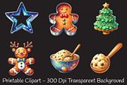 Holiday Baking Tools & Cookies Clipa, an Illustration by RobertsArt (Thumbnail 2 of 7)
