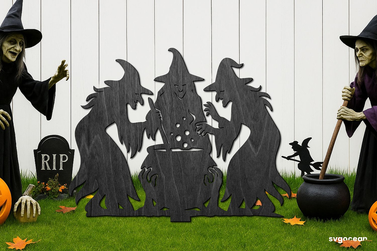 Halloween Garden Stakes Bundle, an Illustration by svgocean (Photo 16 of 21)