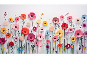 vintage card flower background ai, a Nature Photo by pikepicture