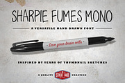 Sharpie Fumes Mono, a Handwritten Font by Glen Gauthier (Thumbnail 1 of 4)