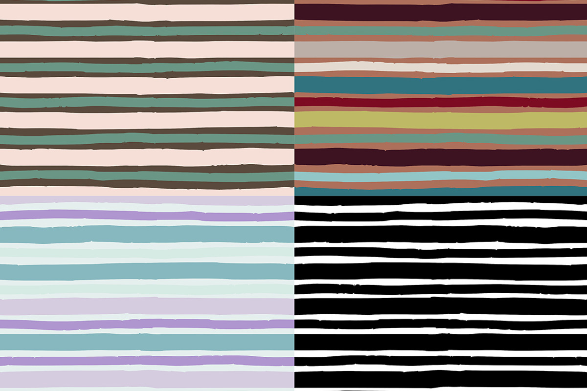 Abstract Seamless Patterns: Stripes, a Pattern Graphic by StabuLaRasa illustration (Photo 2 of 9)