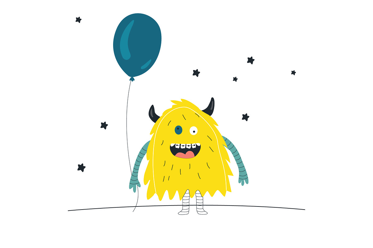 Monsters pattern, a Pattern Graphic by narinadraban (Photo 3 of 3)