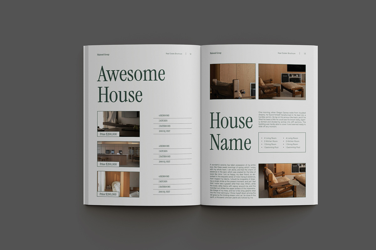 White Modern Real Estate Brochure, a Brochure Template by Neermana (Photo 6 of 10)