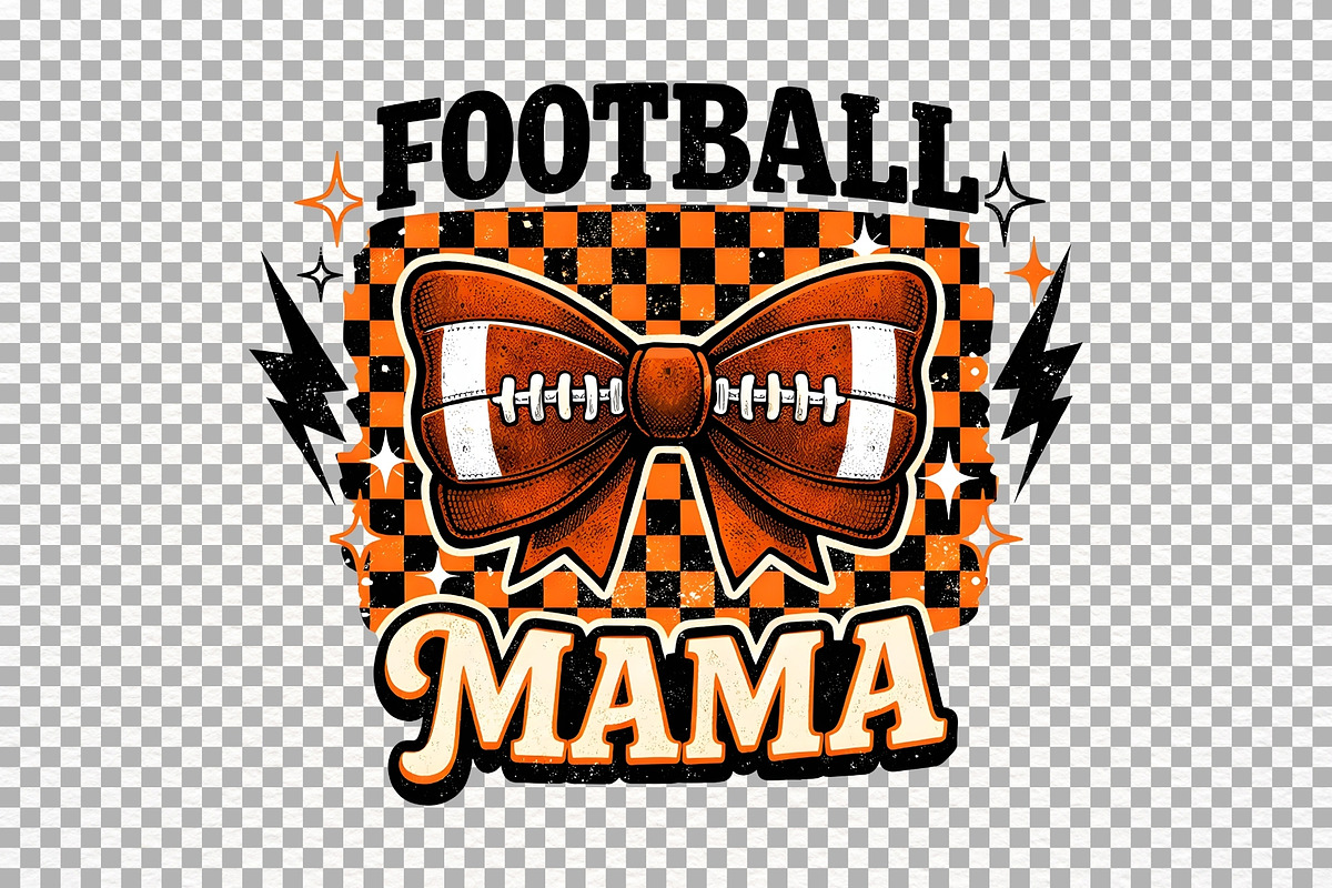 Football Mama Png Tshirt Bow Sports, a Sport Illustration by SugarCloudStudioArt (Photo 6 of 6)