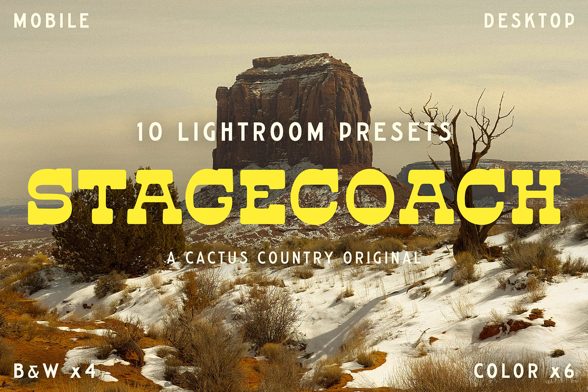 Stagecoach Lightroom Presets, a Brushes & More by Cactus Country (Photo 1 of 11)