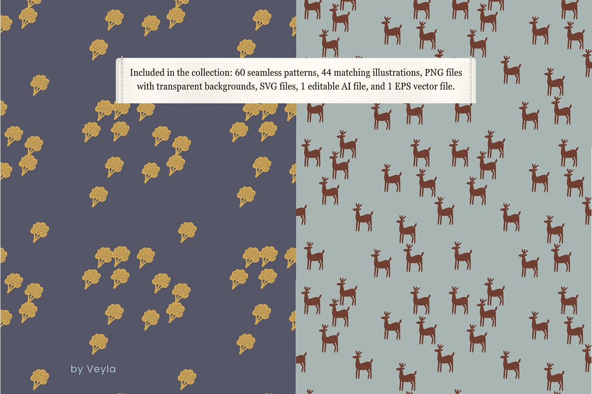 Nature Motifs: 60 Seamless Patterns, a Pattern Graphic by Veyla (Photo 15 of 21)