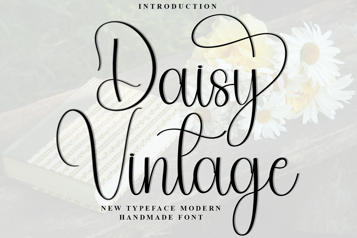 Daisy Vintage, a Handwritten Font by FreshTypeINK (Photo 1 of 8)