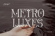 Metro Luxes, a Sans Serif Font by Nathatype (Thumbnail 1 of 10)