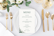 Wedding Menu Template Sage Greenery, a Stationery Template by MarryMeMoments (Thumbnail 4 of 4)