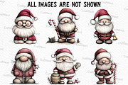 Retro Santa Clipart, an Illustration by Craft Nest (Thumbnail 4 of 6)