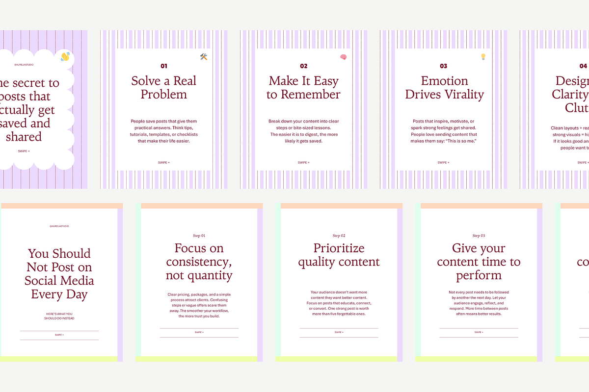 Canva Seamless Carousel Template preview 4