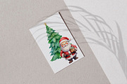 Merry Christmas Watercolor Set, a Seasonal Illustration by The Best Digital Plaza (Thumbnail 5 of 6)