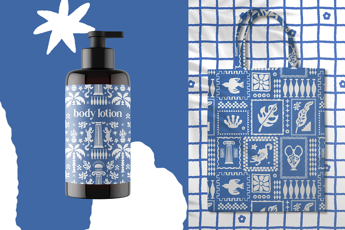 Linocut Coastal Patterns & Clipart, an Object Graphic by Sonulkaster (Photo 8 of 11)
