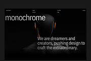 Monochrome — Studio Template, a Landing Page Template by Pixsellz (Thumbnail 2 of 4)
