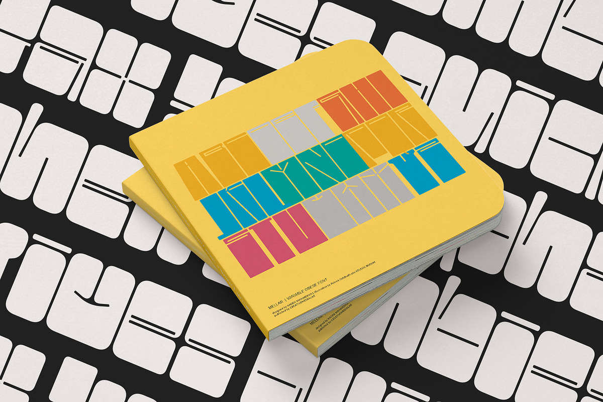 Mellar - Variable Obese Font, a Sans Serif Font by creativemedialab (Photo 8 of 13)