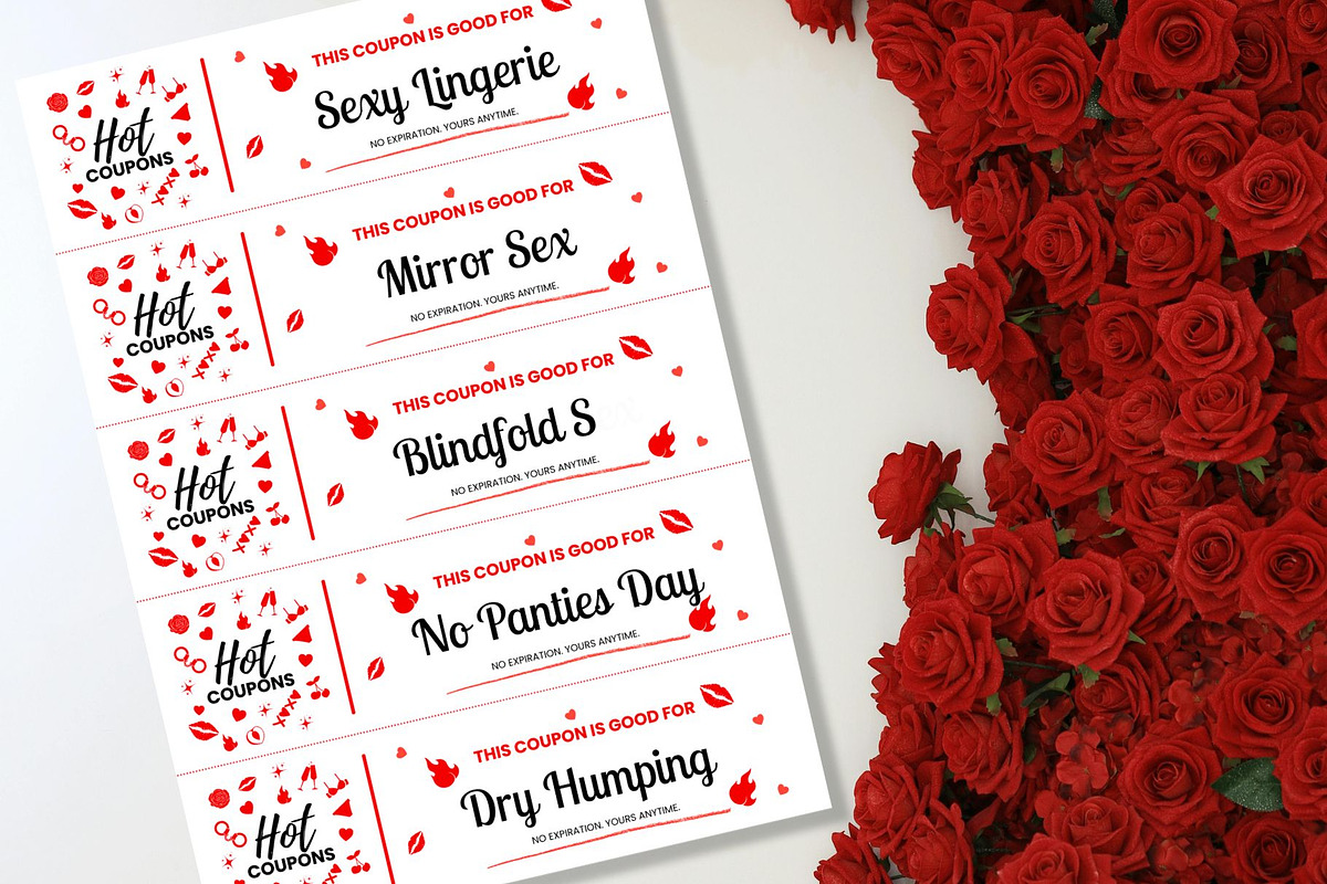 Sexy Naughty Printable Coupons Canva, a Card Template by GraphiCarola (Photo 5 of 6)
