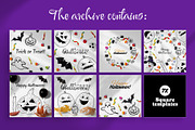 Halloween social media templates, a Social Media Template by MuzaInspires (Thumbnail 2 of 3)