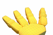 Robot Hand Low Poly PBR, an Object 3D Model by Daniel Mikulik (Thumbnail 3 of 14)