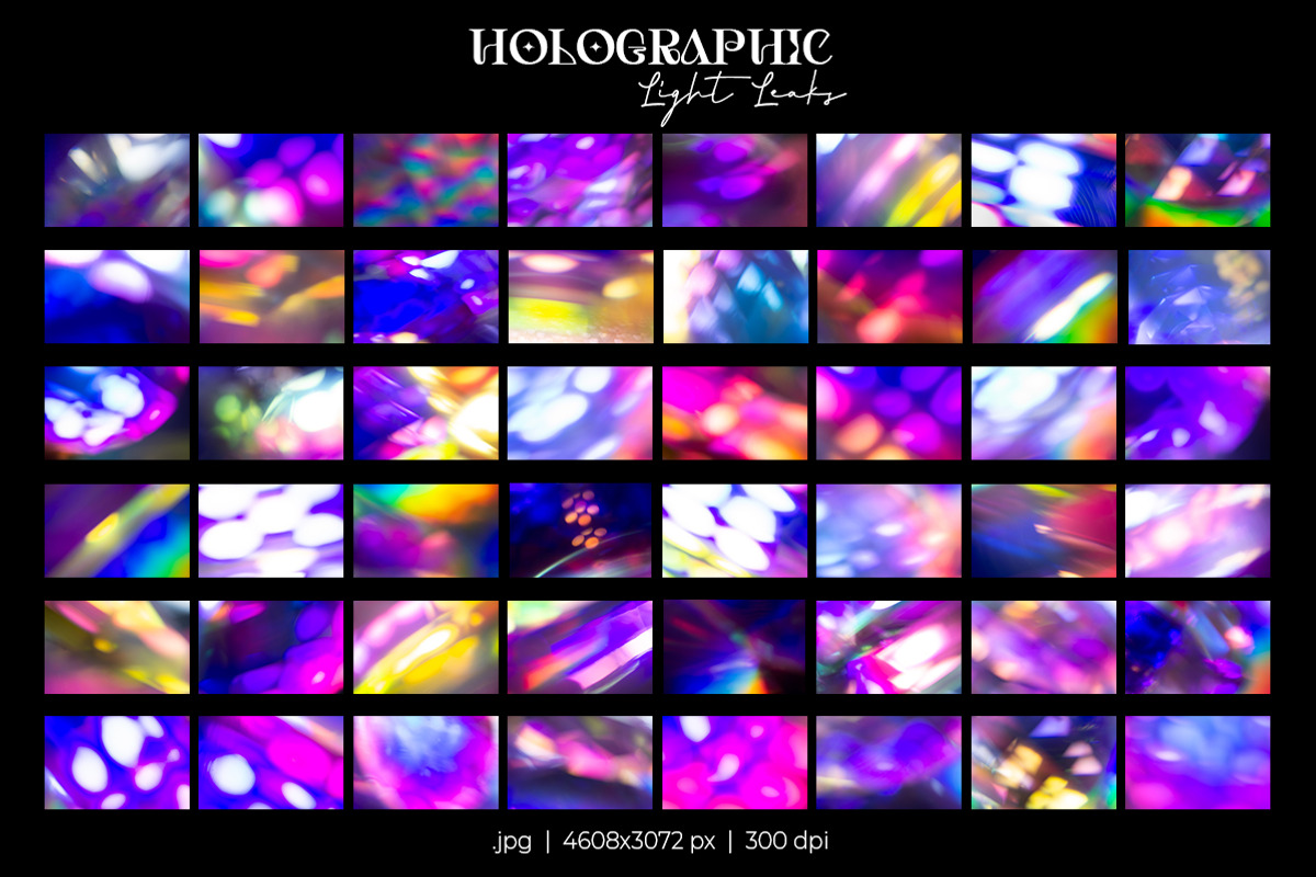 Holographic Light Leaks, a Texture Graphic by Julie&Taily (Photo 9 of 28)