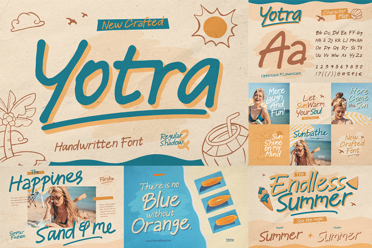 Sunshine Float Font Bundles 30% Off, a Handwritten Font by Burntilldead (Photo 5 of 9)