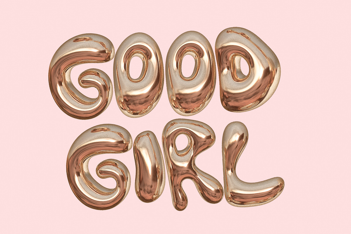 Bling - A Gold Balloon SVG Font, a Font by Nicky Laatz (Photo 14 of 16)